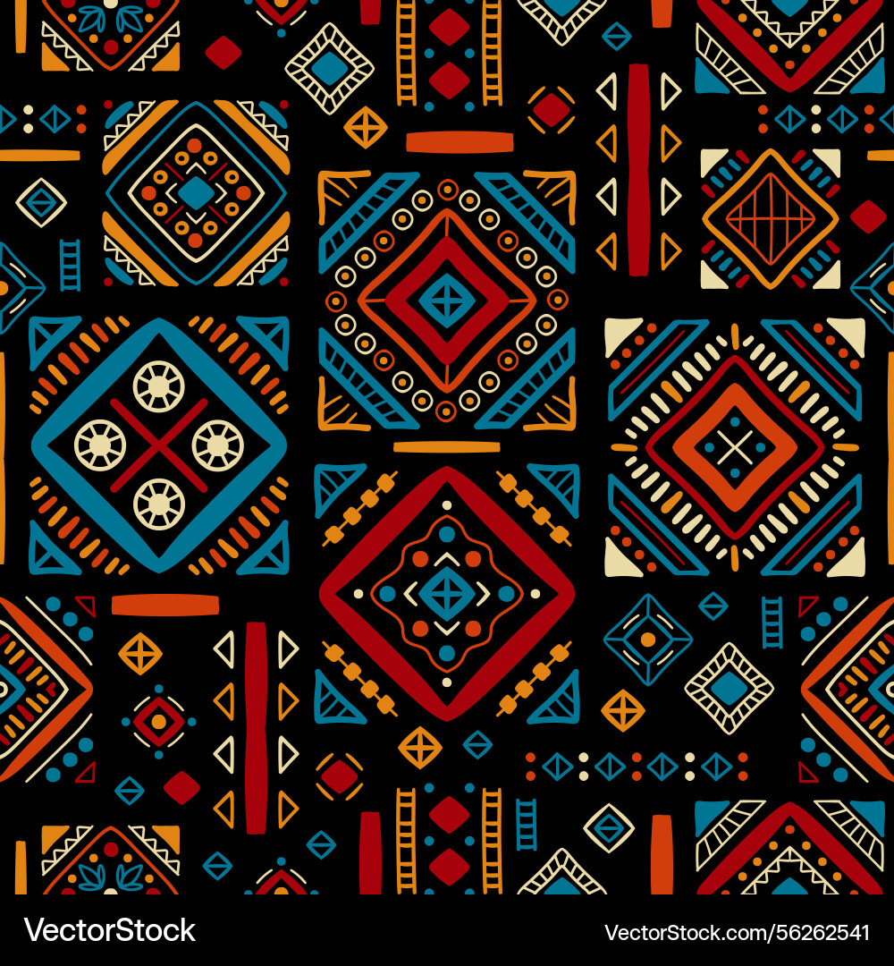Ethnic seamless in native style pattern Ethnic seamless in native style pattern vector image