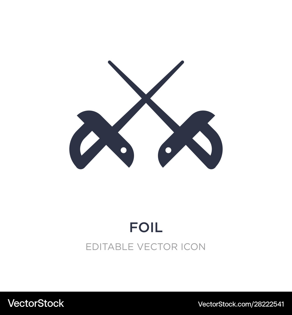 Foil icon on white background simple element from Foil icon on white background simple element from vector image
