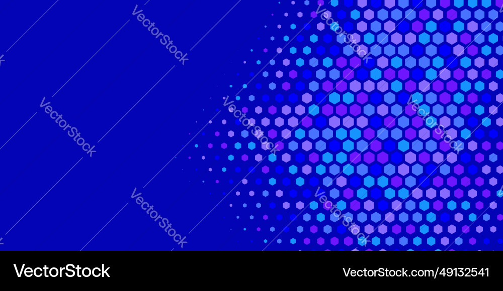 Geometric abstract hexagon multi color background vector image
