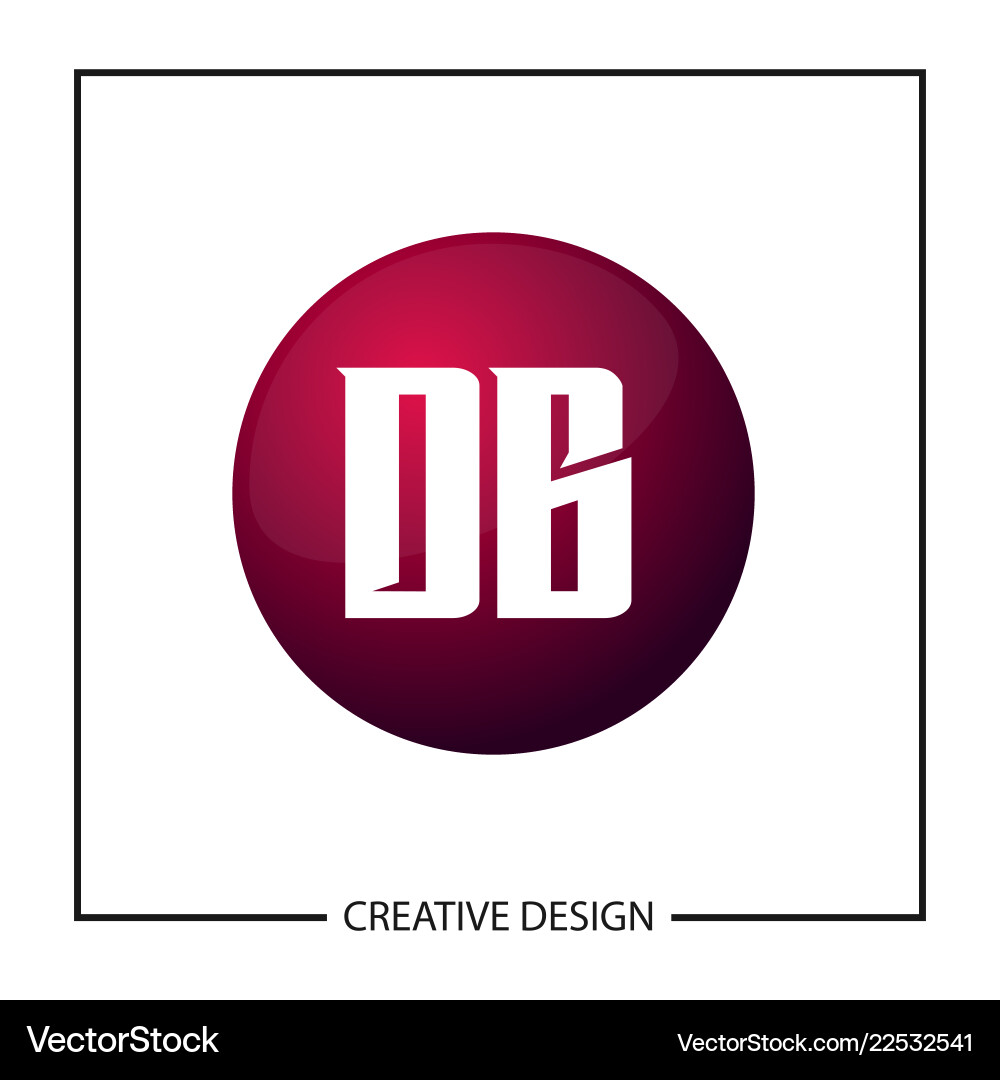 Initial letter db logo template design Initial letter db logo template design vector image