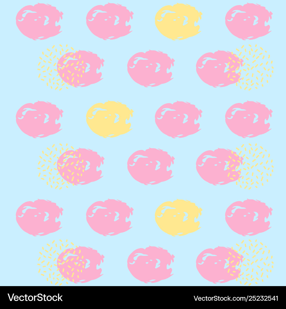 Memphis background with abstract shapes vector image