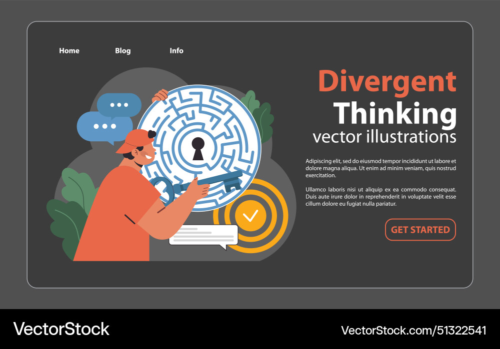 Problem solving prowess flat Problem solving prowess flat vector image