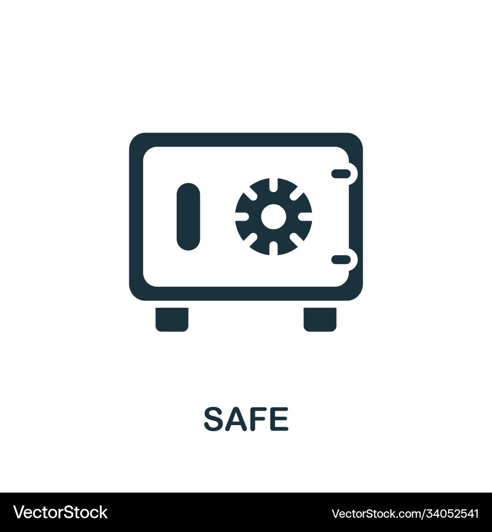 Safe icon simple element from banking collection vector image