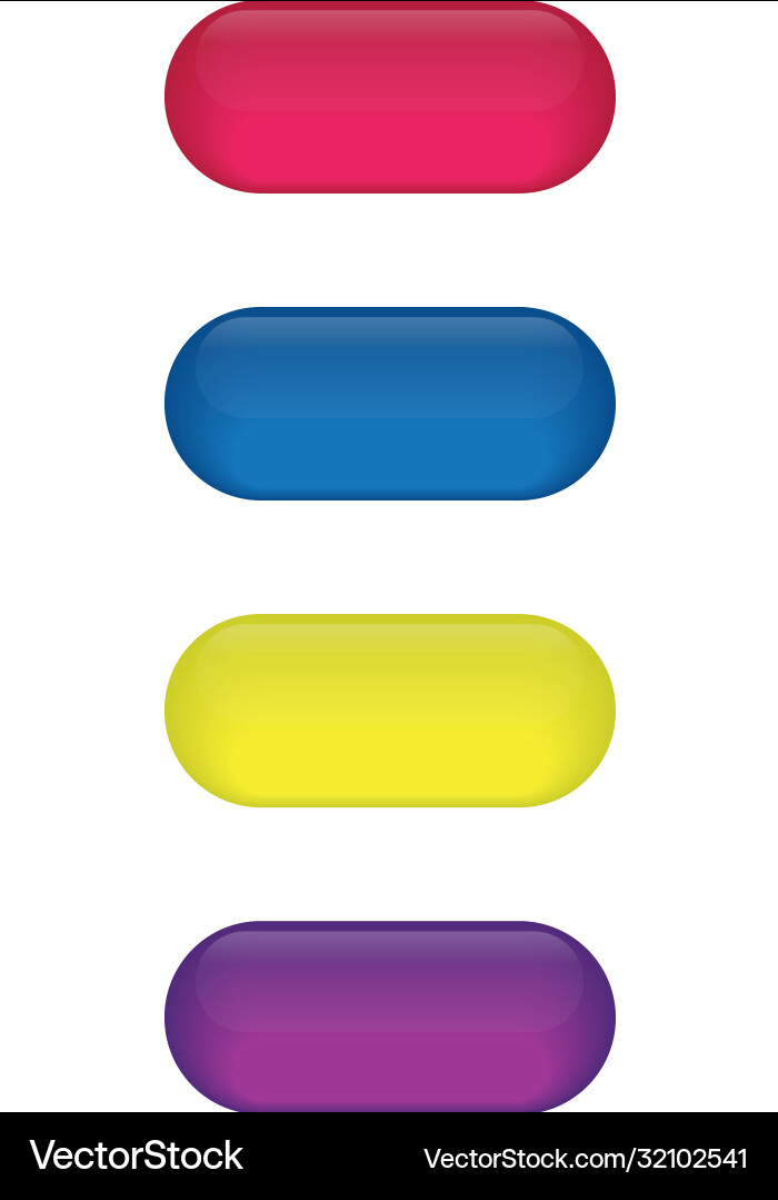 Set glossy button icons for your design Set glossy button icons for your design vector image
