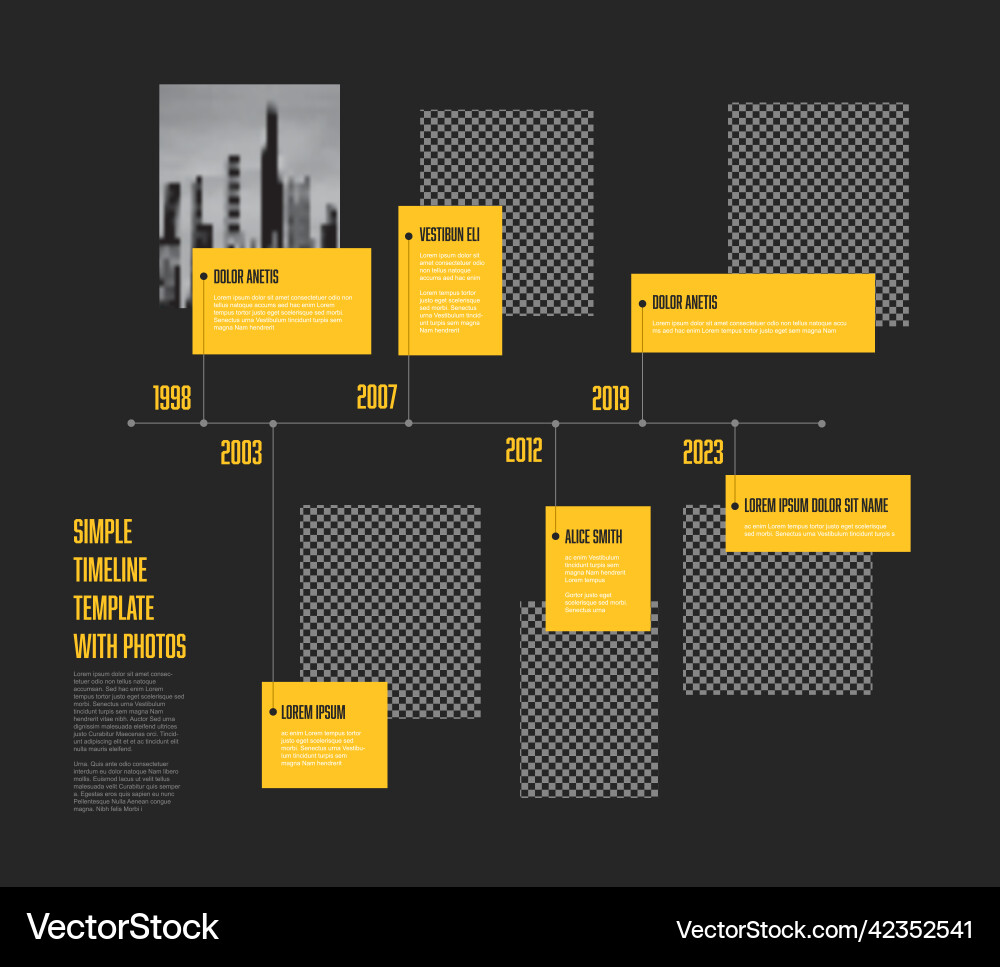 Simple dark minimalistic horizontal photo Vector Image