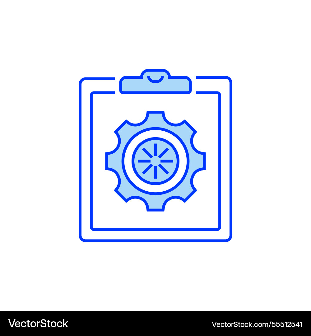 Task progress filled line icon linear style sign Task progress filled line icon linear style sign vector image