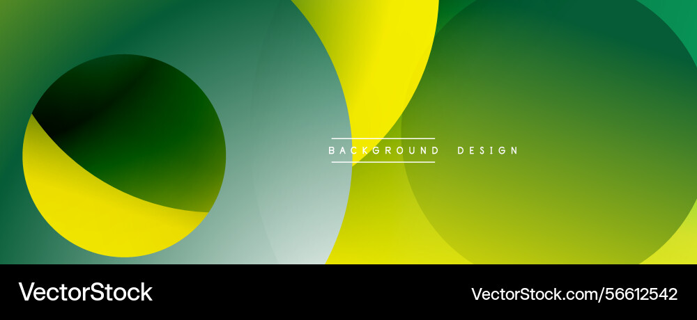Abstract design features overlapping circles Vector Image