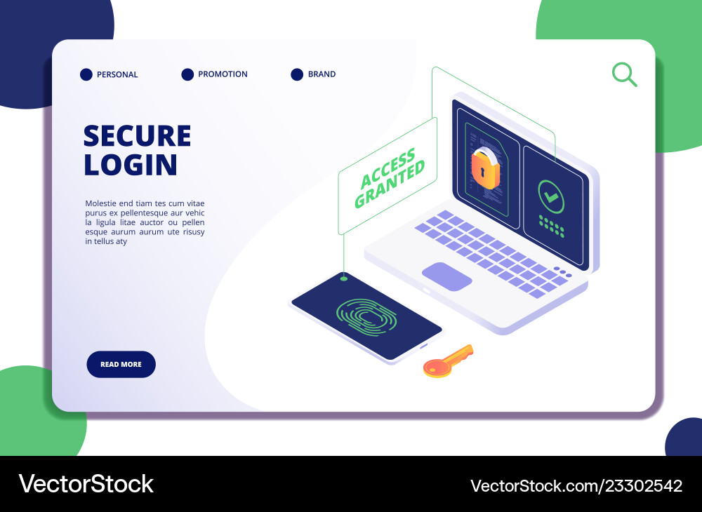 Authentication and authorization duo internet Authentication and authorization duo internet vector image