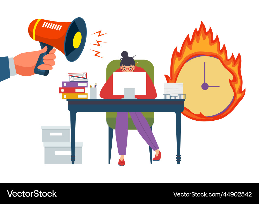 Businessman leader hold loudspeaker woman Businessman leader hold loudspeaker woman vector image