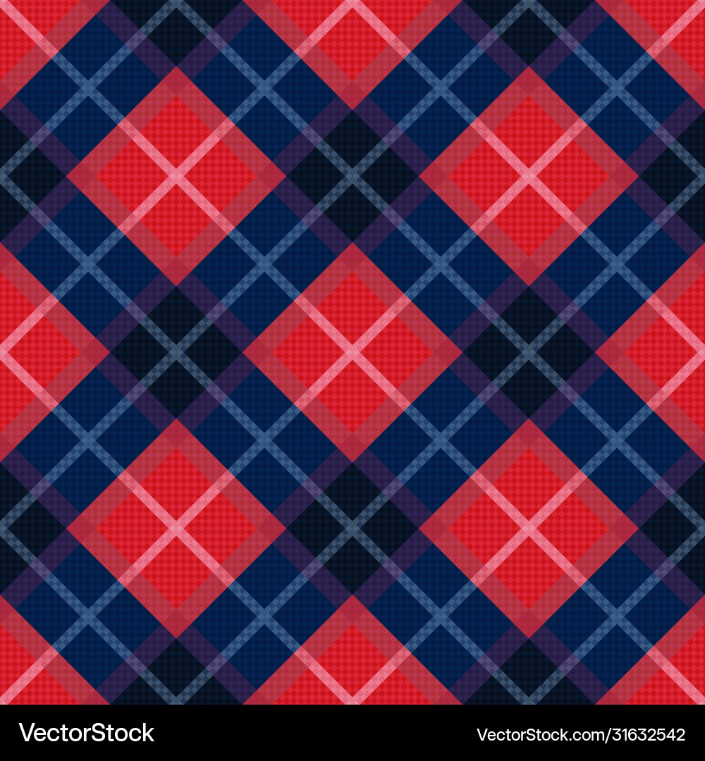 Diagonal seamless pattern in blue and red colors Diagonal seamless pattern in blue and red colors vector image