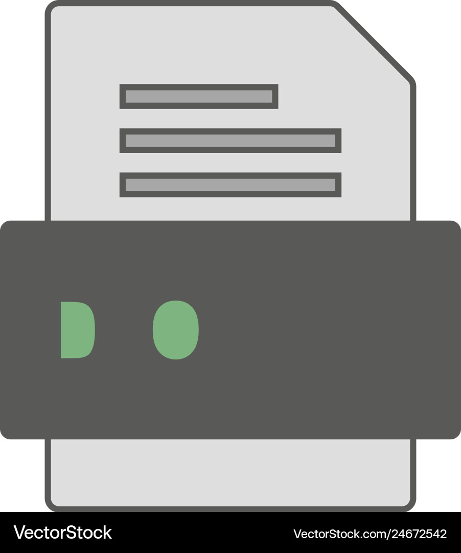 Docm file document icon Vector Image