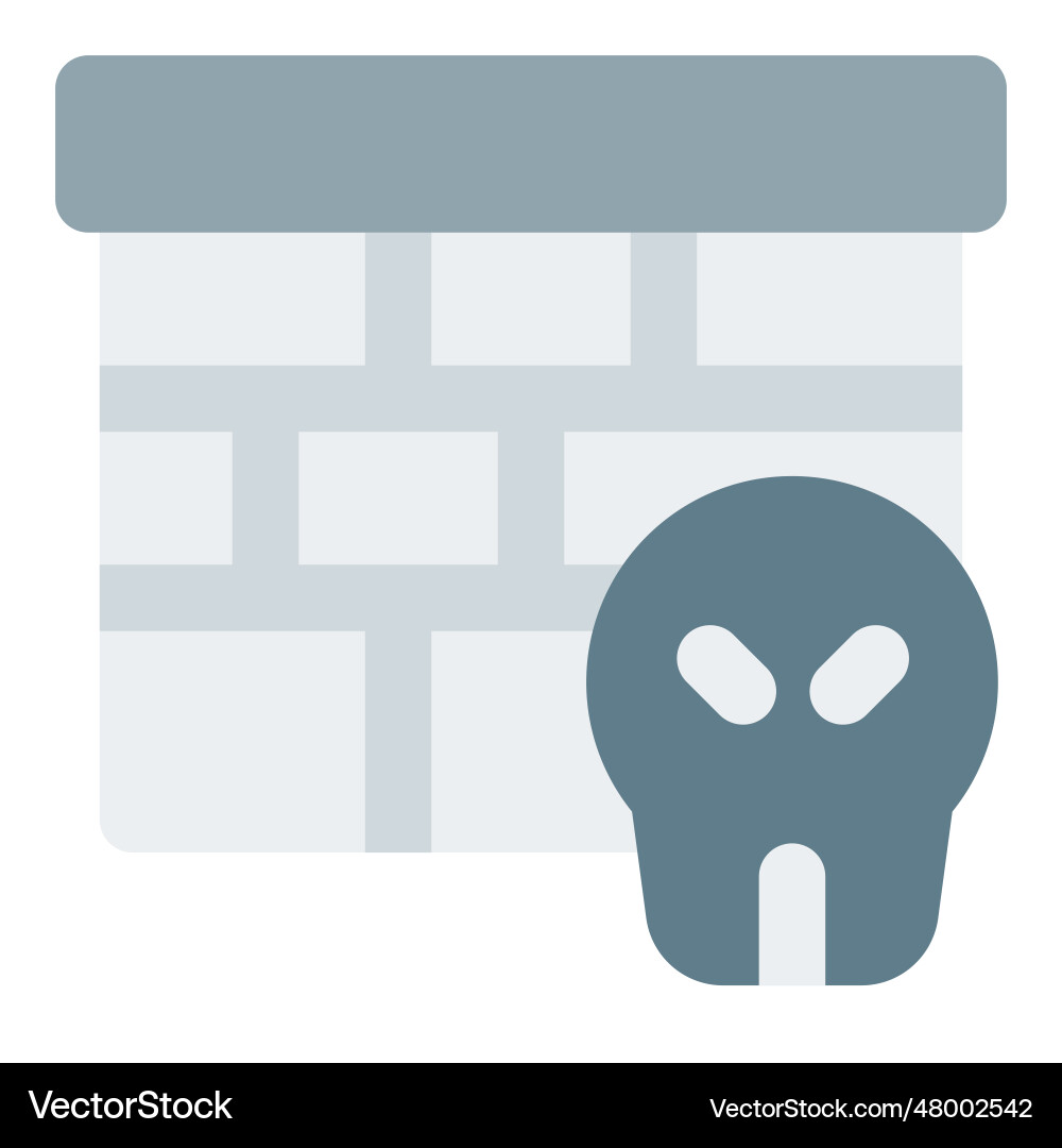 Firewall a security system to prevent virus Vector Image
