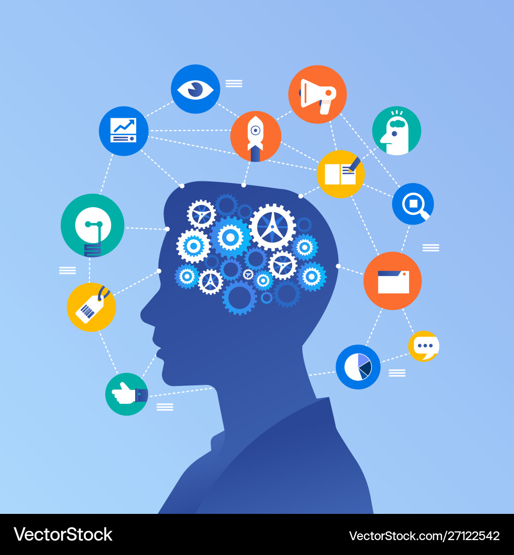 Flat design concept create big idea with xx Flat design concept create big idea with xx vector image