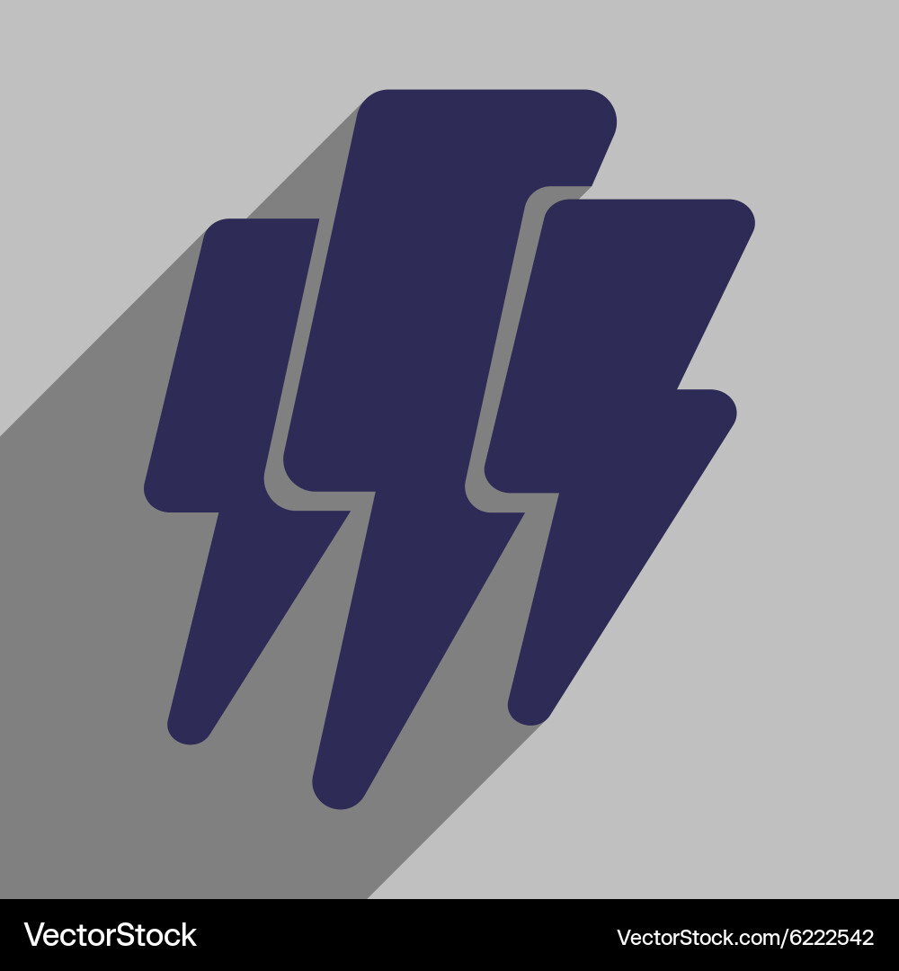 Flat with shadow icon and mobile application vector image