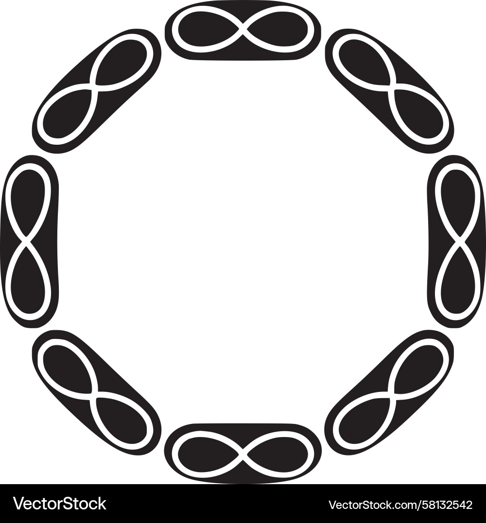 Infinite Circle Pattern Vector Image