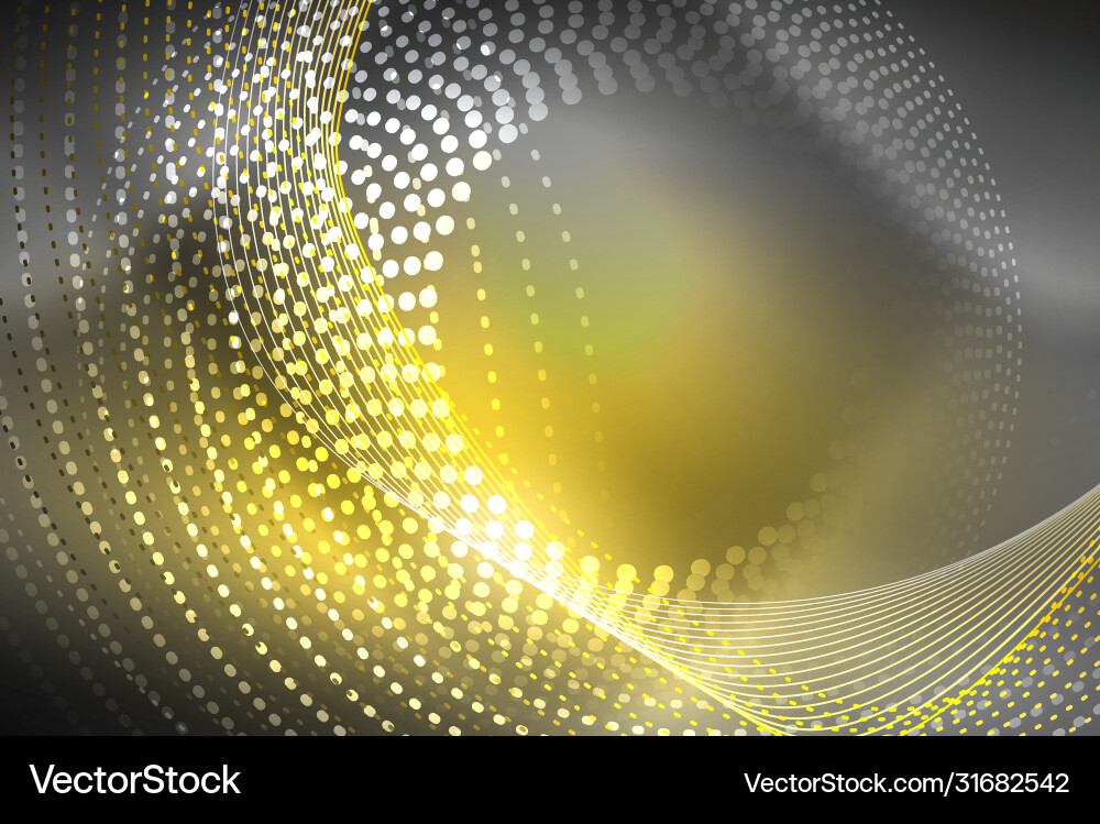 Neon Particle Wave Background vector image