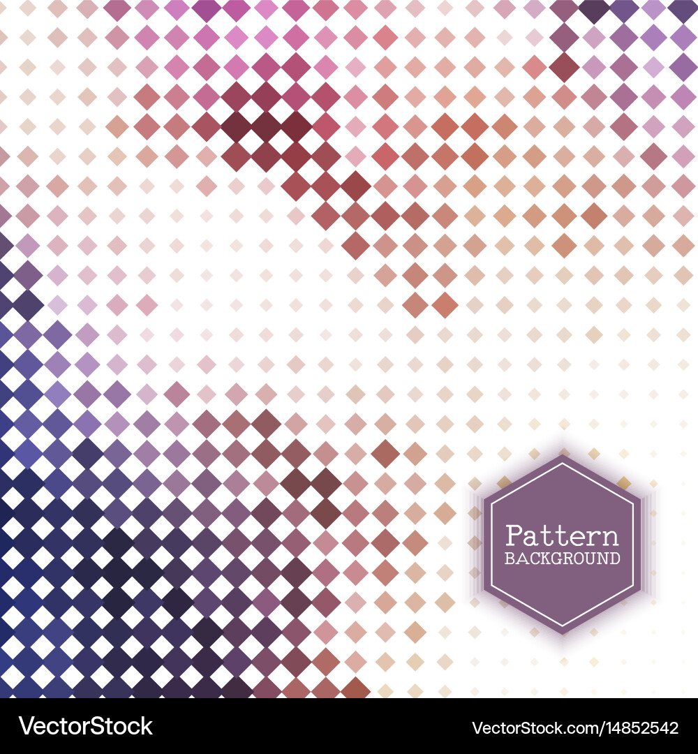 Retro Geometric Pattern Background vector image