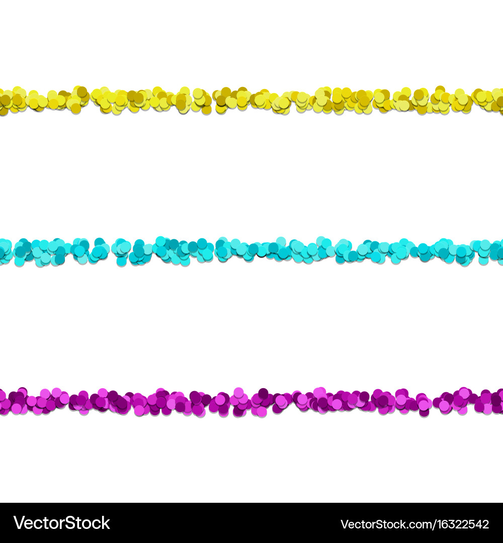 Seamless dot pattern text separator line design vector image