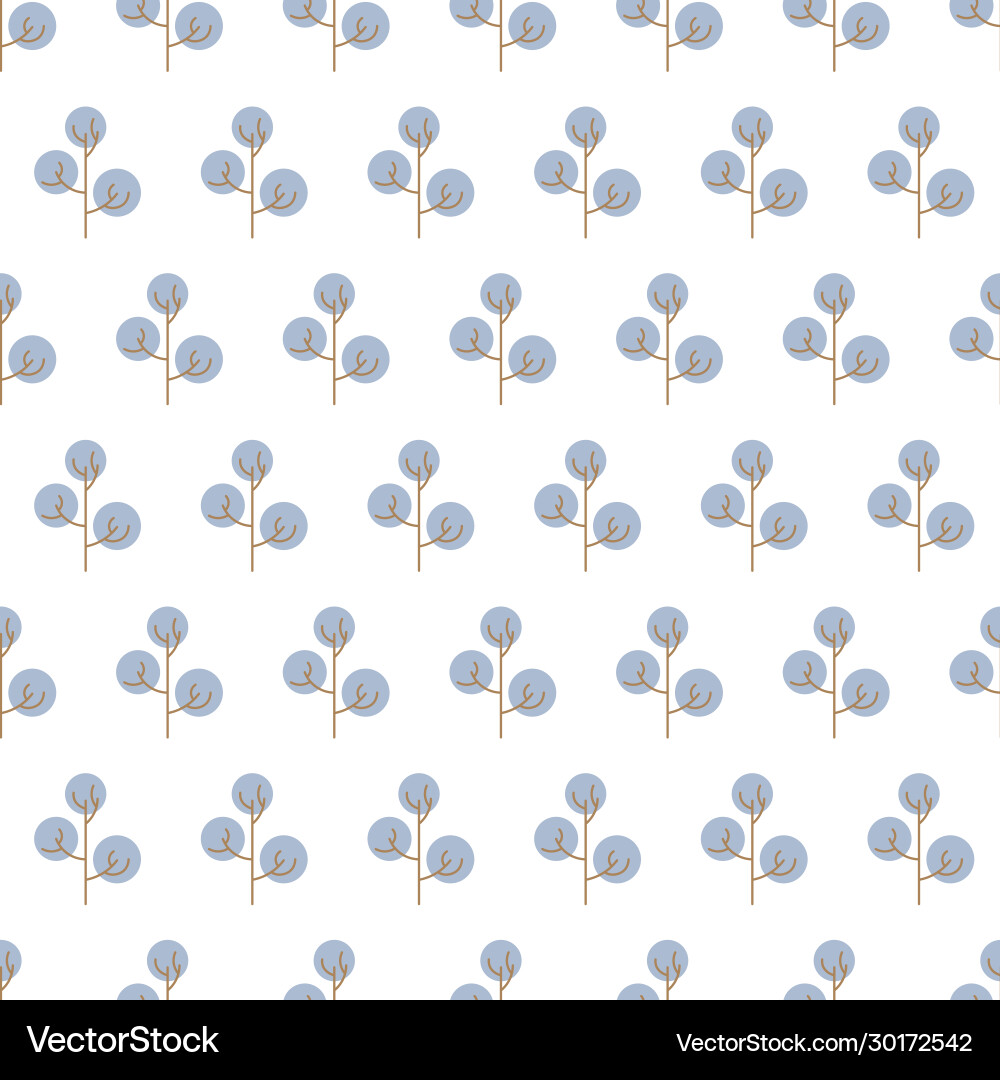 Seamless pattern with colored trees Vector Image
