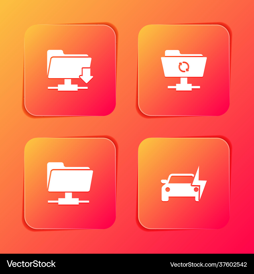 Set ftp folder download sync refresh Set ftp folder download sync refresh Vector Image