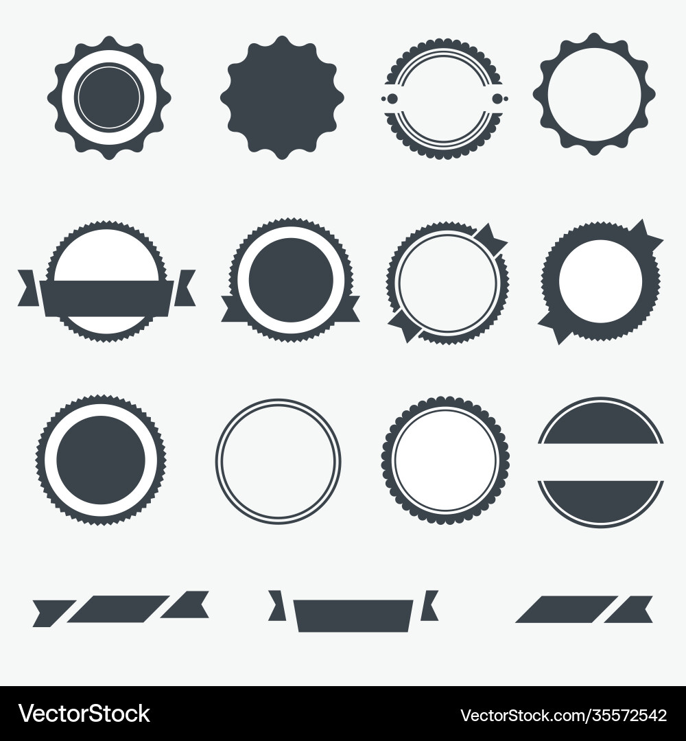 Set gray empty labels Set gray empty labels Vector Image