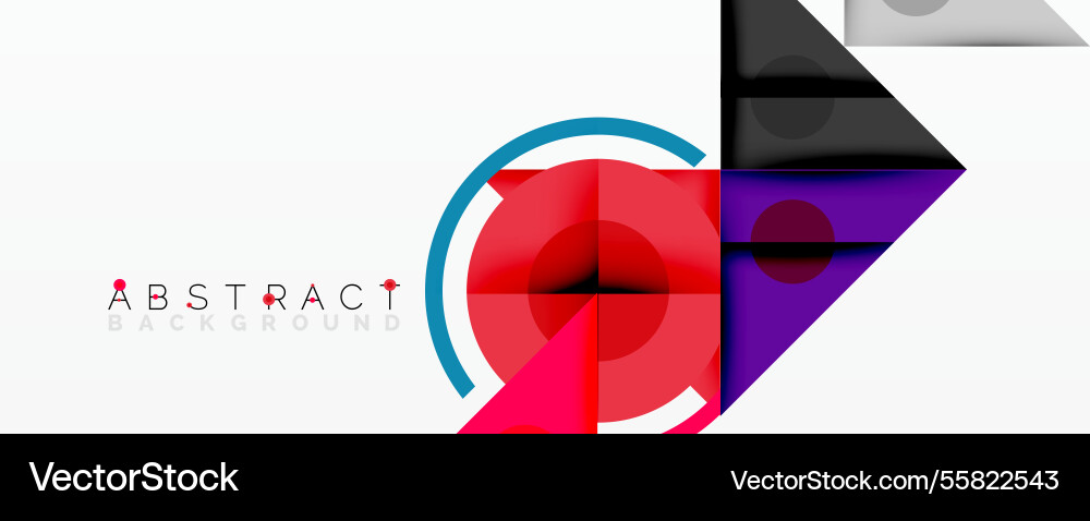 Abstract geometric composition with intersecting Abstract geometric composition with intersecting vector image