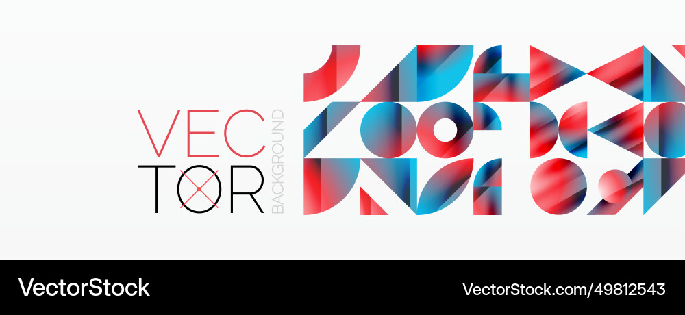 Assorted geometric shapes unite in a minimalistic Assorted geometric shapes unite in a minimalistic vector image