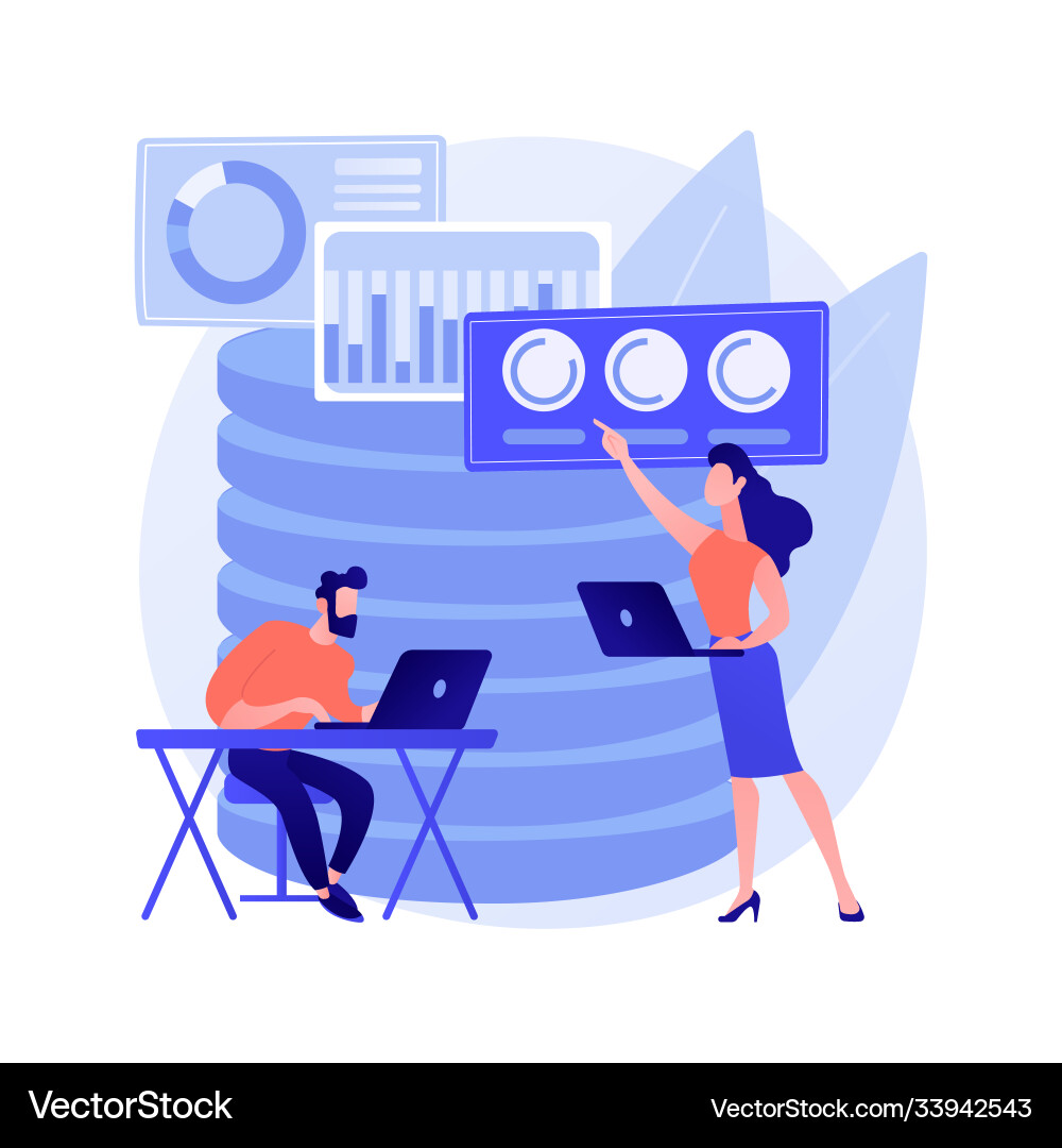 Big data analytics abstract concept vector image