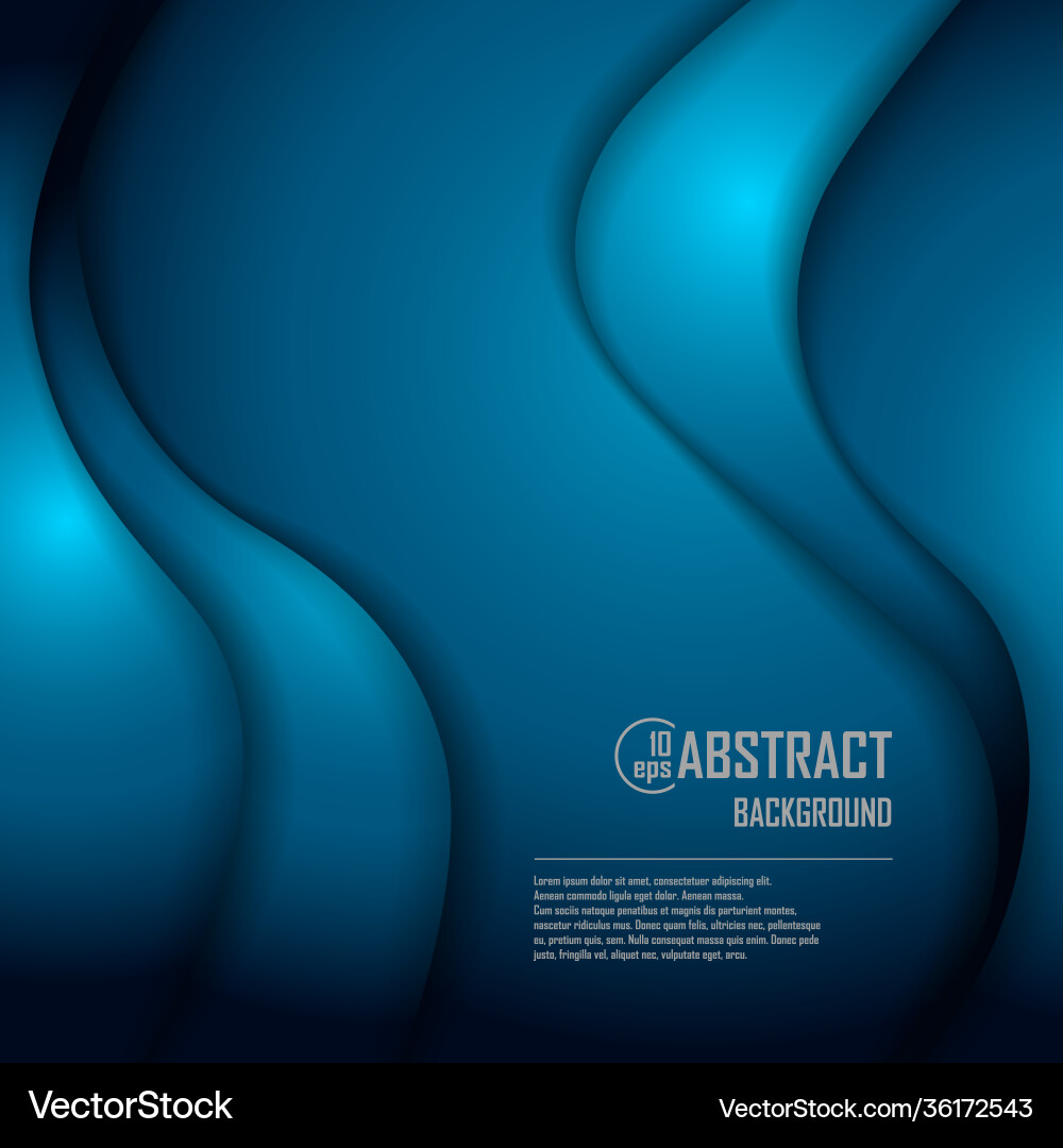 Blue background curve line with space Blue background curve line with space Vector Image
