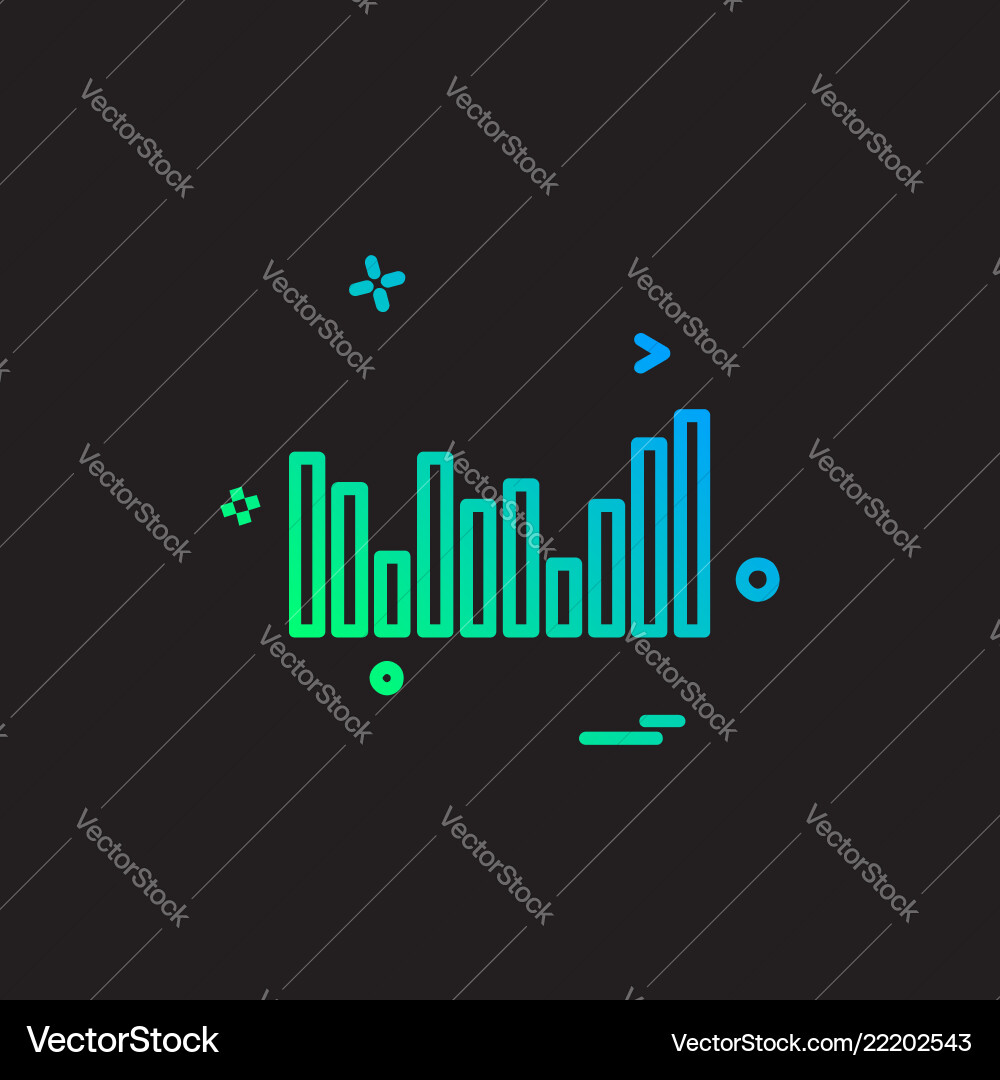 Graph icon design Graph icon design vector image