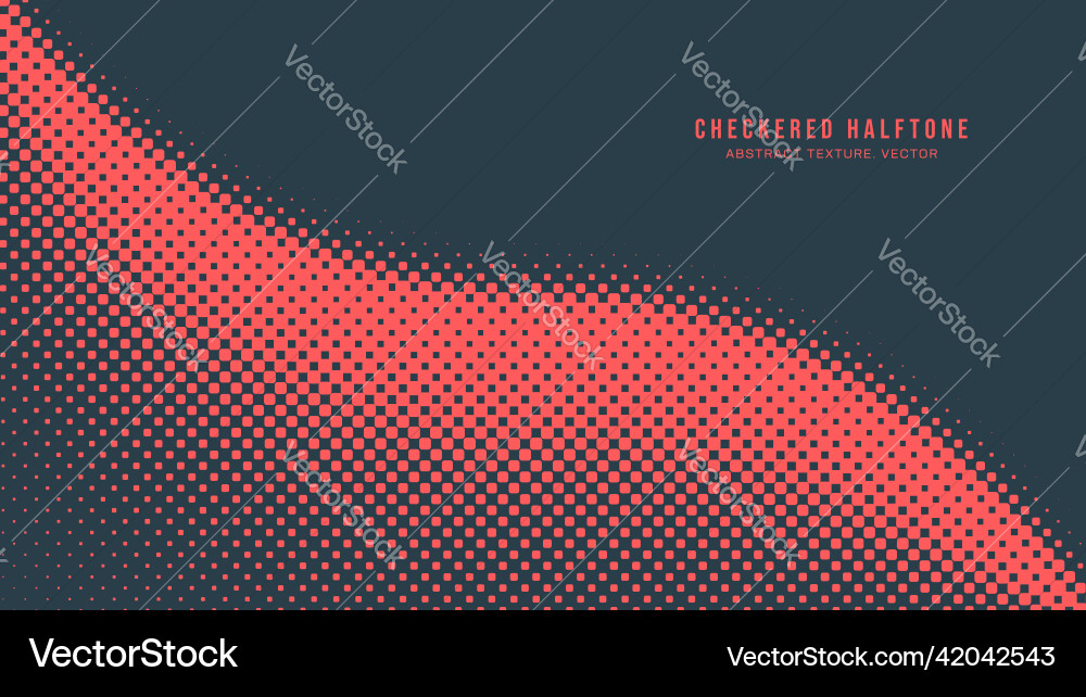 Halbton-Checker-Muster glatte Kurvengrenze rot Halbton-Checker-Muster glatte Kurvengrenze rot vektorbild