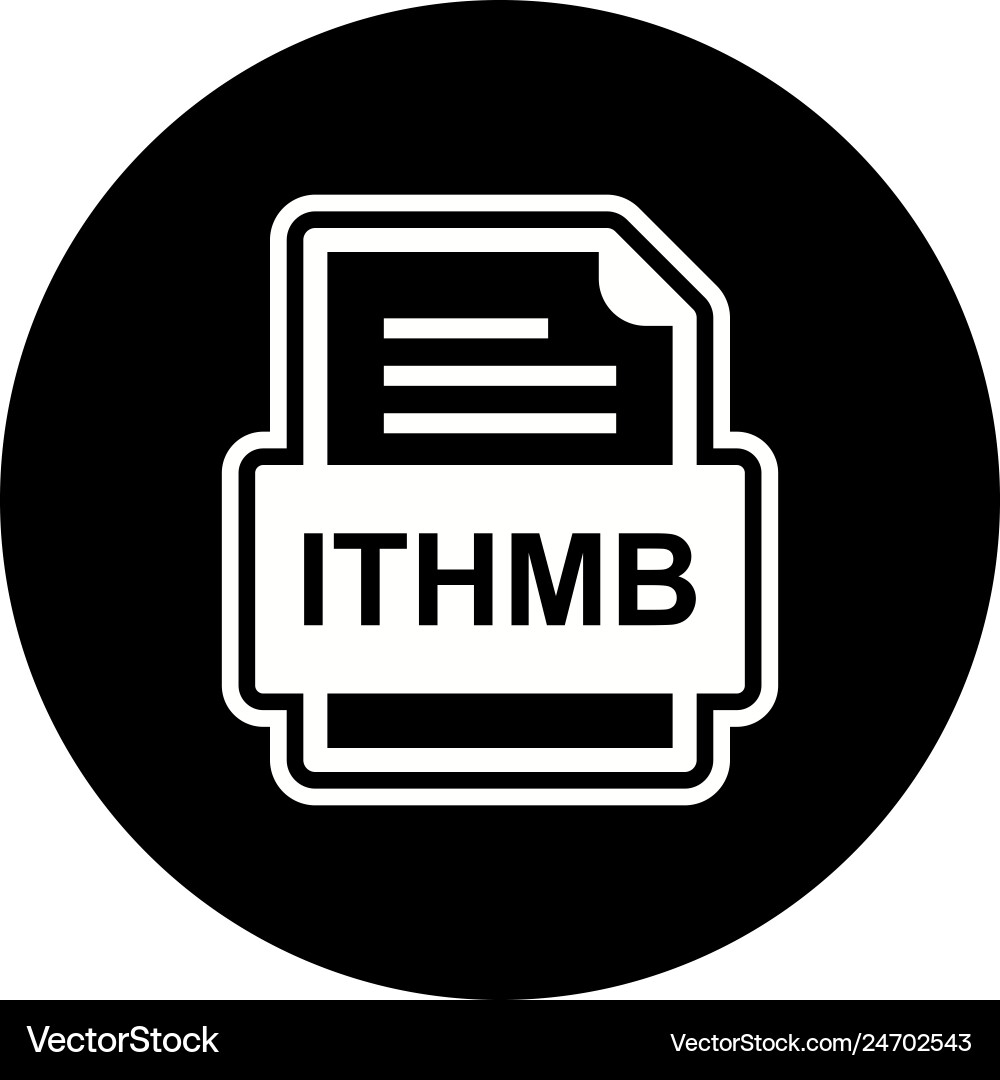 Ithmb file document icon Vector Image