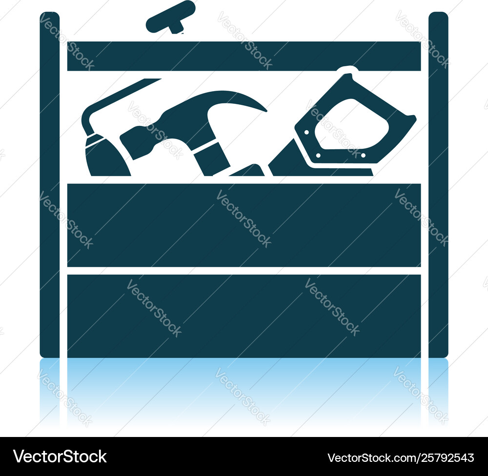 Retro tool box icon Vector Image