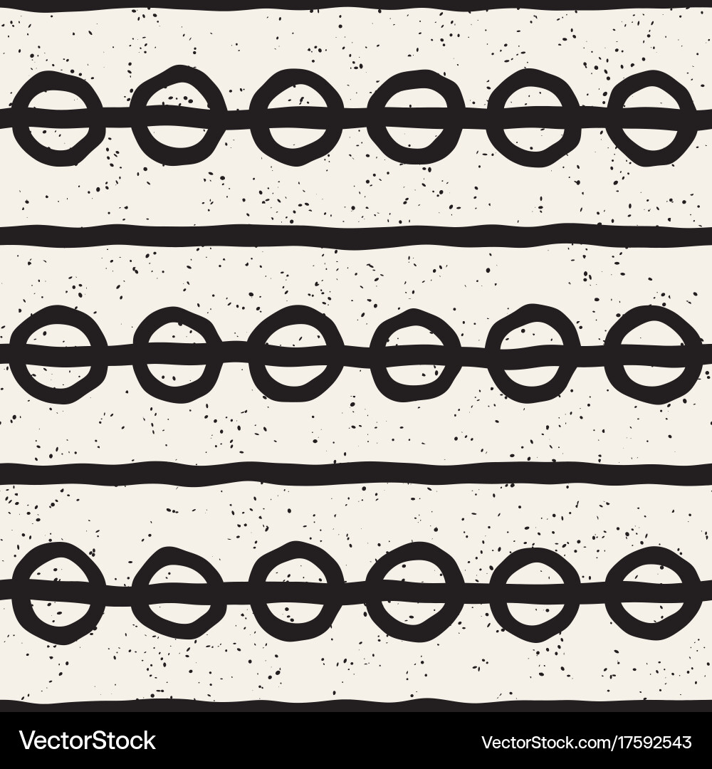Seamless pattern with hand drawn lines abstract vector image