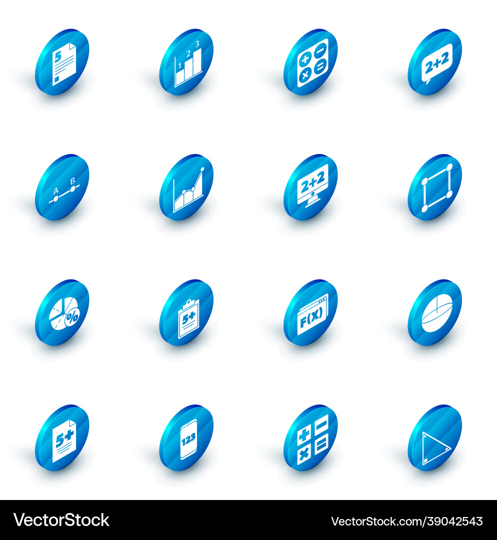 Set graph schedule chart diagram calculator Set graph schedule chart diagram calculator vector image