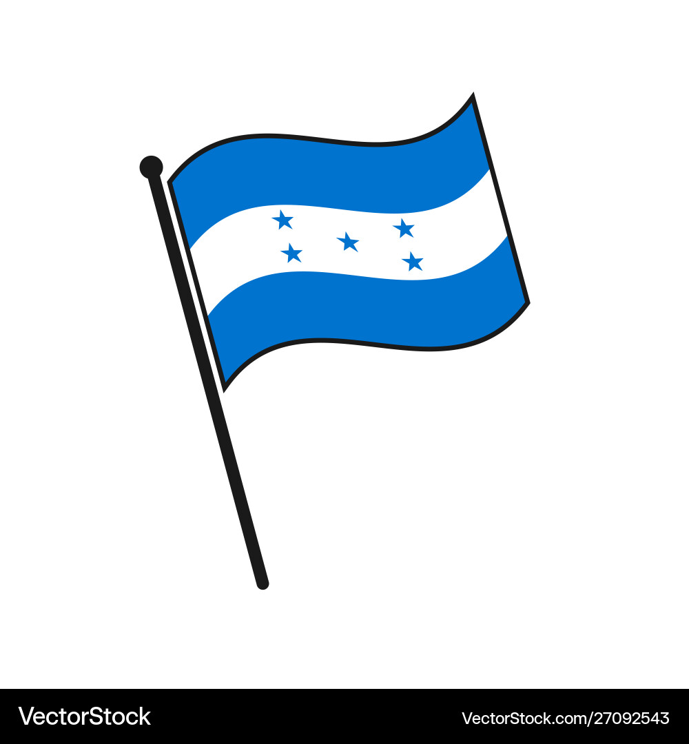 Simple flag isolated vector image