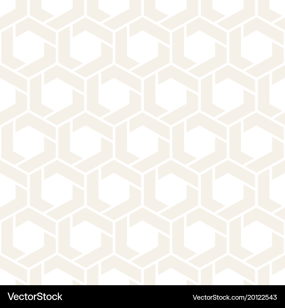 Subtle Hexagonal Stripe Pattern vector image