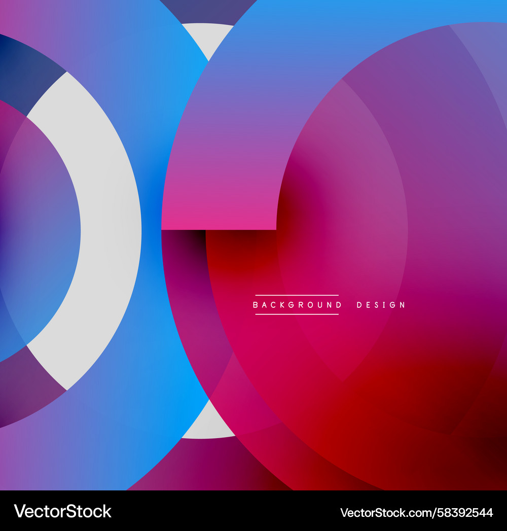 Abstract Colorful Circles Vector Image
