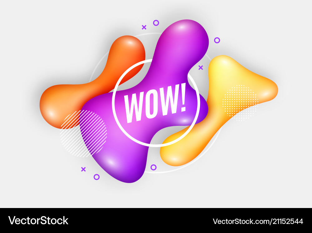 Abstract trendy dynamic style drops composition Abstract trendy dynamic style drops composition vector image