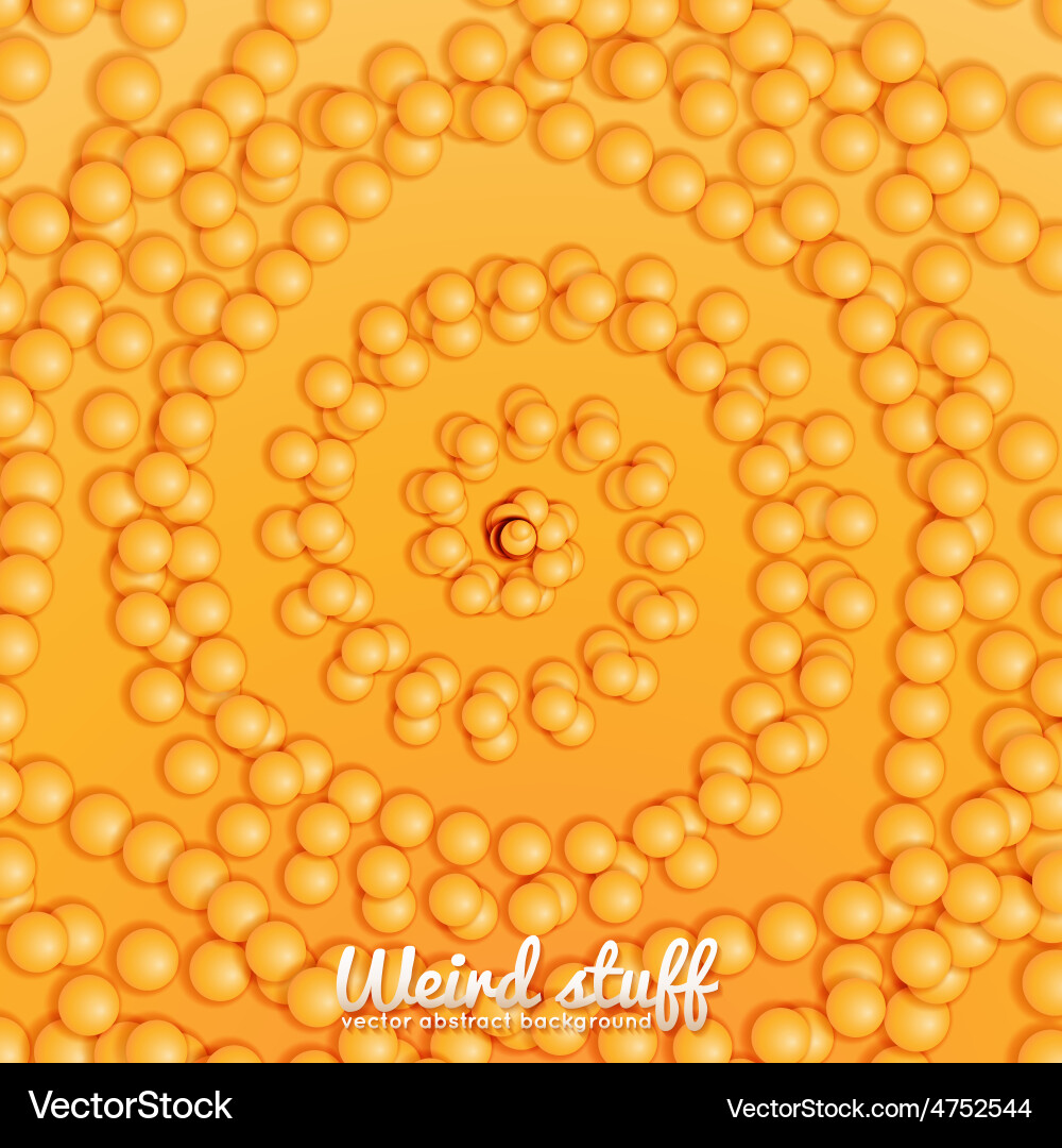 Chain of spheres with soft shadows in form vector image