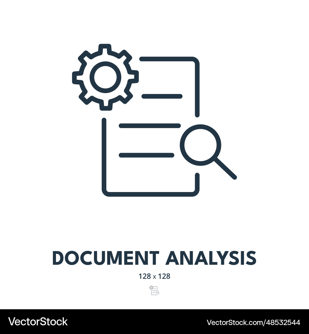 Document analysis icon file report information Document analysis icon file report information vector image