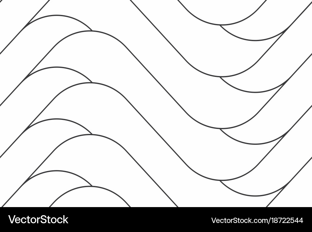 Geometric seamless pattern with linear Vector Image