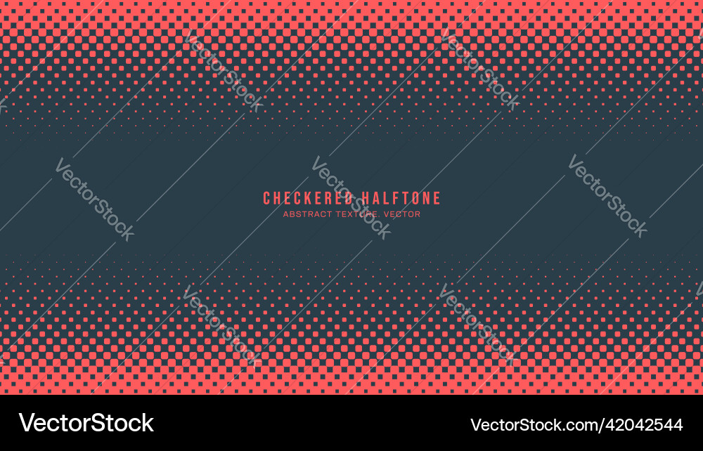 Halftone Checkered Pattern vector image