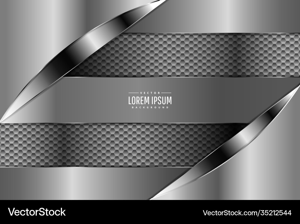Metal background with hexagon pattern Metal background with hexagon pattern vector image