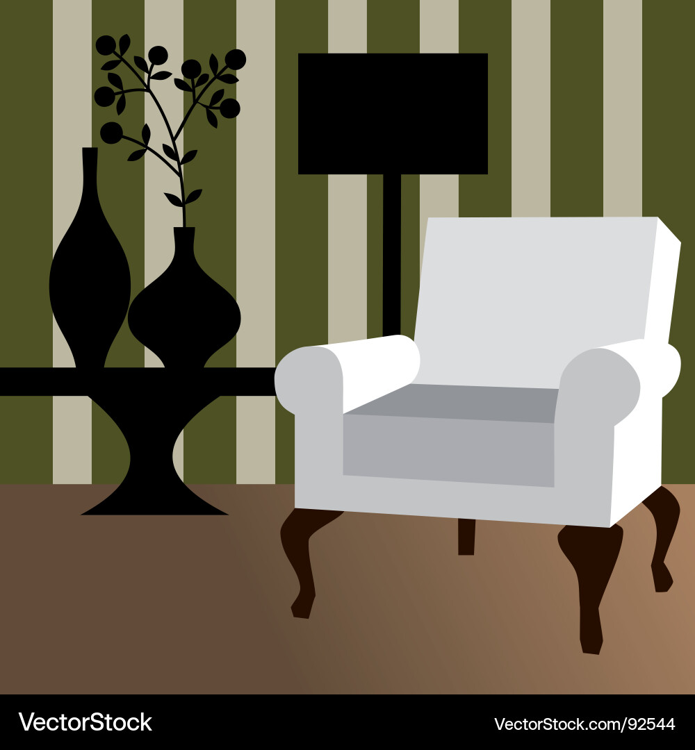 Modern interior Royalty Free Vector Image - VectorStock
