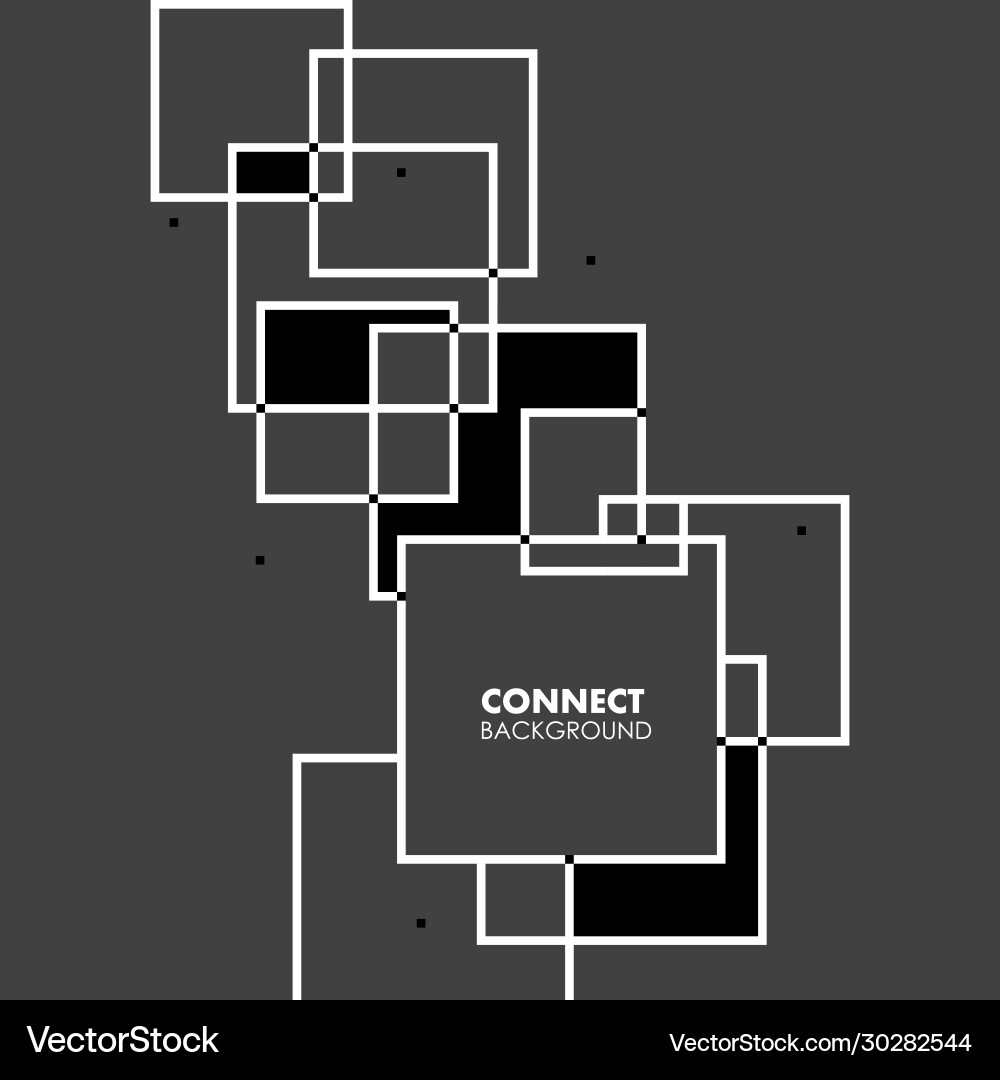 Overlapping squares background Overlapping squares background vector image