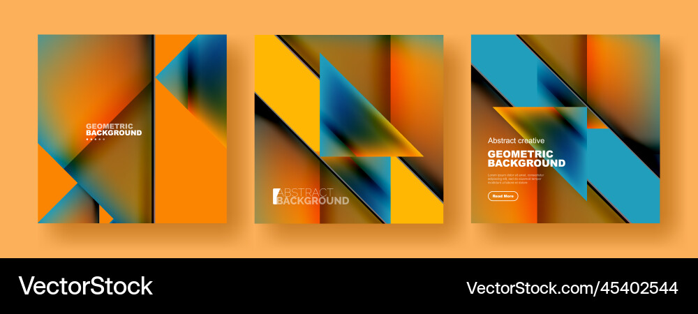 Set of abstract backgrounds - overlapping Vector Image