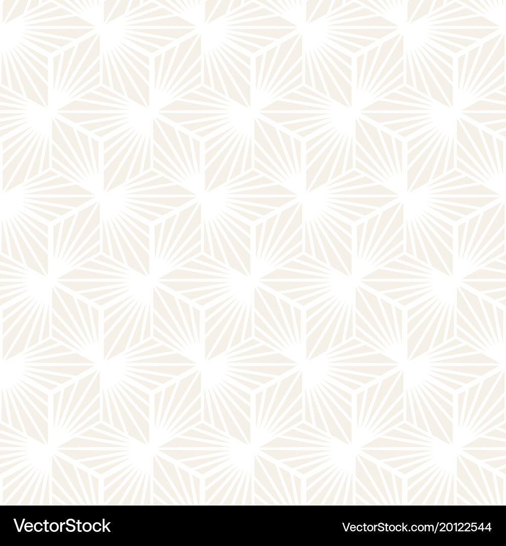 Subtle Hexagonal Stripes Pattern vector image