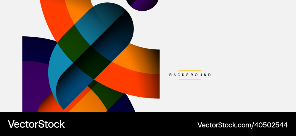 Trendy shapes color minimal design composition Trendy shapes color minimal design composition vector image
