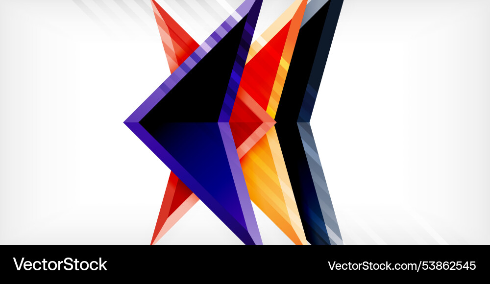 Abstract background color triangles and arrows Abstract background color triangles and arrows Vector Image